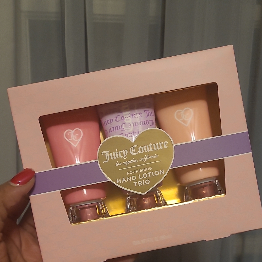 Juicy Couture Hand Lotion Trio - Pink, Purple, Peach